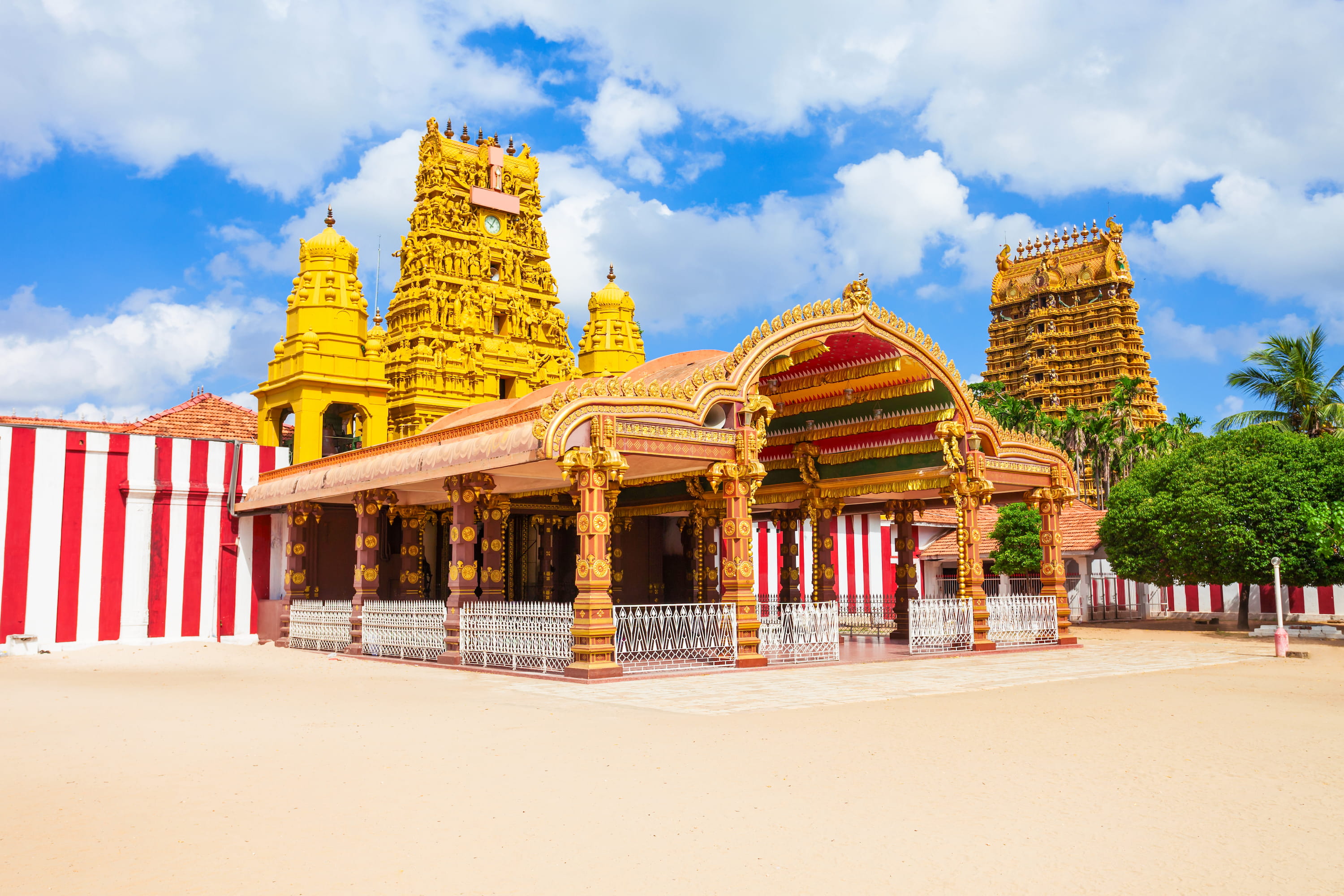 Nallur Kandaswamy temple gopuram in Jaffna
